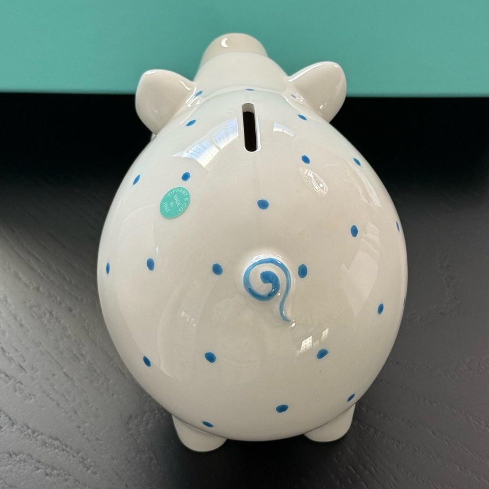 Tiffany & Co. Blue Piggy Bank - Picture 5 of 6